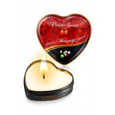 Масажна свічка-серце Plaisirs Secrets - Жуйка (35 мл)