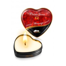 Масажна свічка серце Plaisirs Secrets - Кокос (35 мл)