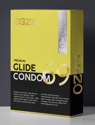 Презервативи в рясній змазці "Glide" №3
