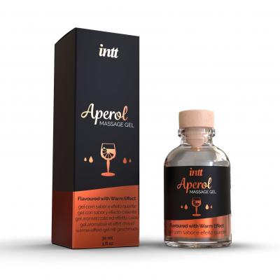 Масажний гель для інтимних зон Intt Aperol (30 мл) розігріваючий зі смаком Апероль
