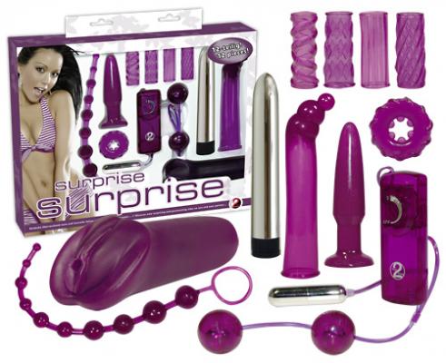 Набір секс-іграшок для двох SURPRISE SEX TOY SET 12 шт. 