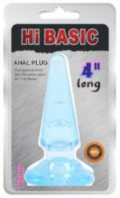 Анальна втулка Hi basic anal plug 8см blue 