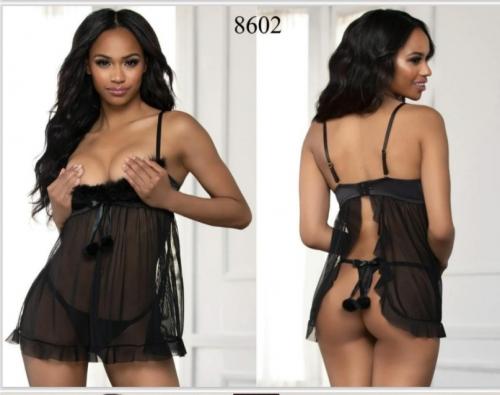 Еротична сукня з хутром 8602